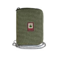 Portafoglio con Catena kaki 13x10x2,5 Pure