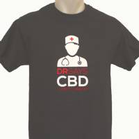 T-Shirt 420 - Stampa Doppia CBD XL Grigia