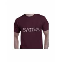 T-Shirt 420 - Stampa doppia Sativa vs Indica XL Bordeaux