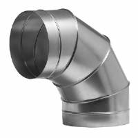 Giunzione curva 90° per condotte ad aria in ferro zincato - 315mm