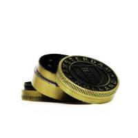 Grinder in Metallo Amsterdam XXX Scudo dorato 40mm