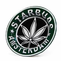 Posacenere Tondo in Metallo Star Buds Amsterdam