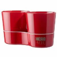 Vaso Hydro Herbs Doppio - Rosso
