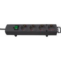 Presa multipla Comfort-Line 4 prese nero 2m