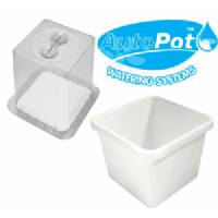 AutoPot - Coperchio Propagatore Trasparente e Vaso Bianco da 15L