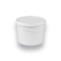 Secchio 3L con Coperchio e Manico - Bianco