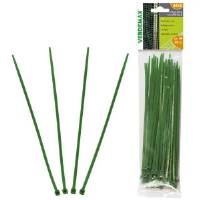 Fascetta universale dentellata mm190 busta 50pz verde - Verdemax