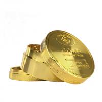 Grinder in Metallo Gold Ingot 4 Parti - 50mm