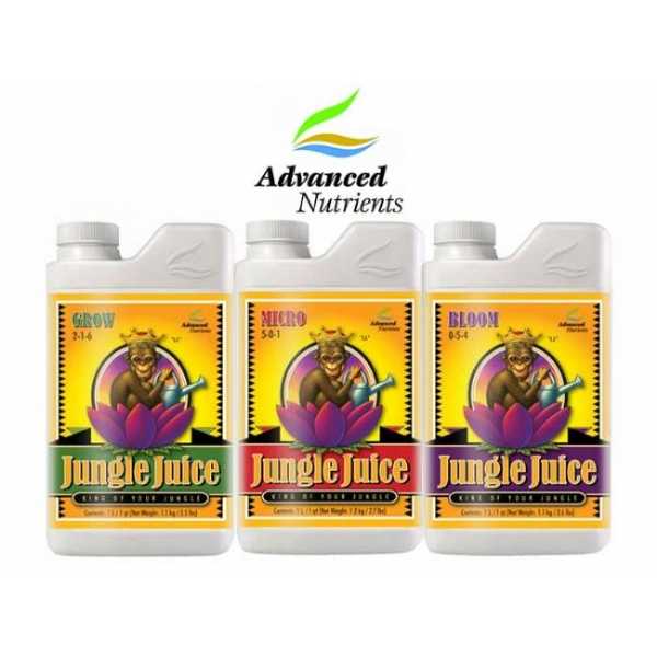 Il Pack Jungle Juice di Advanced Nutrients - Grow, Micro, Bloom da 1L