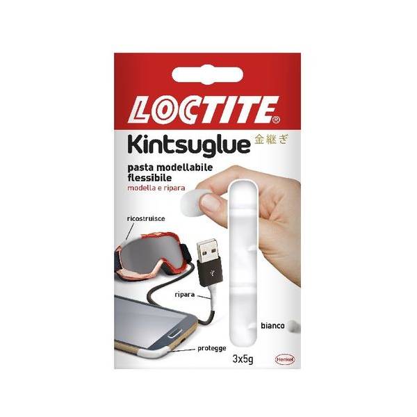 Loctite Kintsuglue mini trio 3x5g  - Pasta Modellabile Bianca