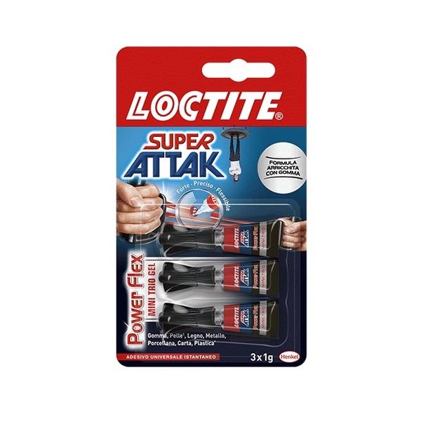 Loctite Super ATTAK POWER FLEX mini trio 3x1g