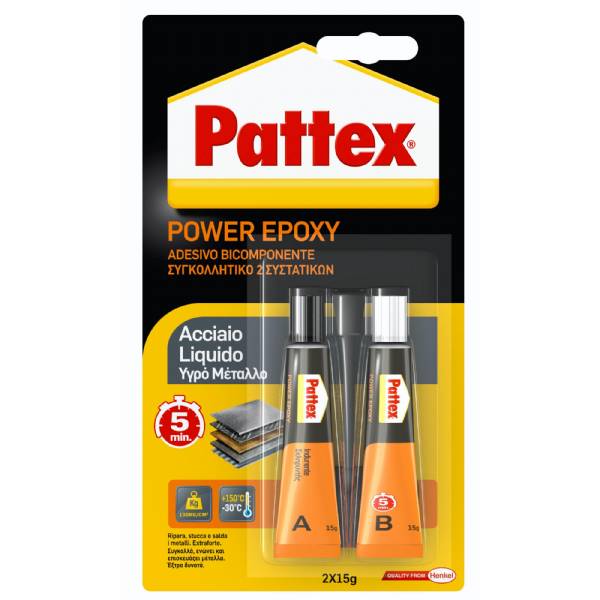 Pattex Power Epoxy Acciaio Liquido 30G