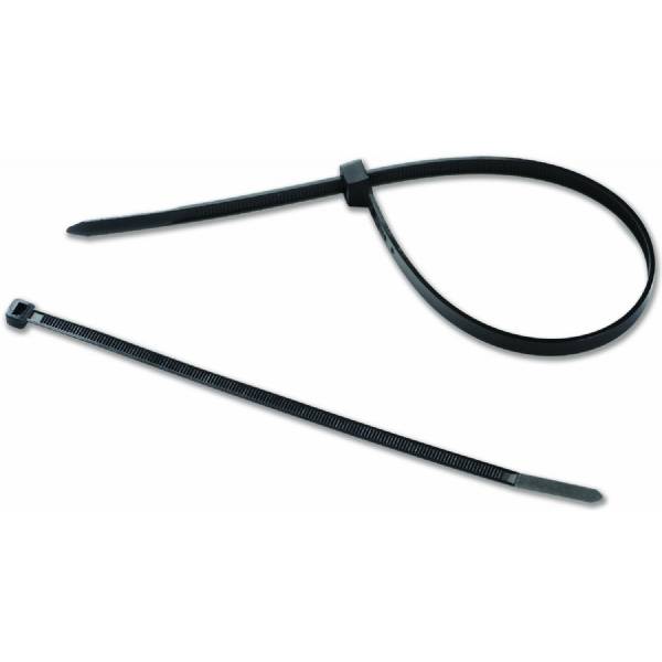 50 Fascette Staccabili Riutilizzabili: 3,6 X 100 Mm, Nero, Per Cavi E Organizzazione
