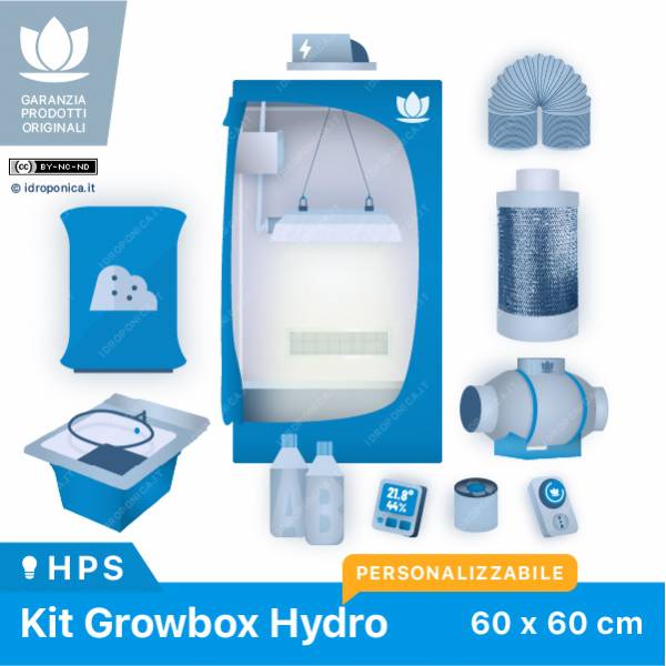 Kit Growbox Hydro 60x60cm HPS/LED