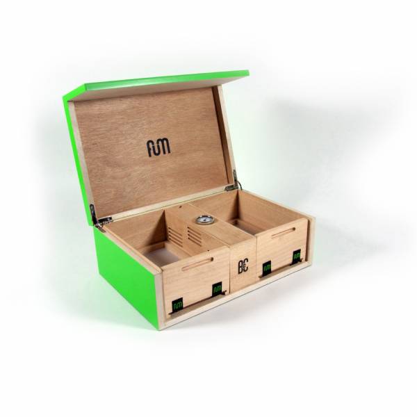 Fum Box Large - Scatola da Tavolo con Umidificatore Verde