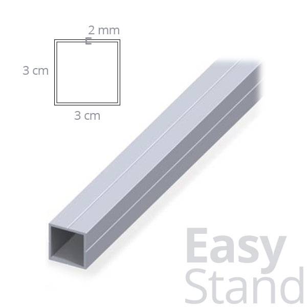 Easy Stand - Tubo quadro argento 1mt