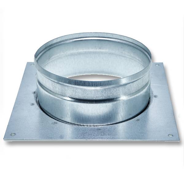 Flangia Per Tubo Di Ventilazione In ABS – 75 Mm, Nera, Bassa Resistenza All'aria, Per Ingresso/uscita A Parete